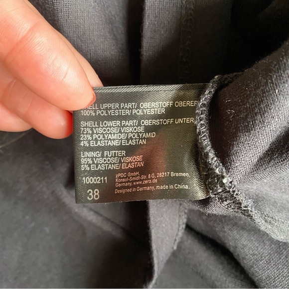 🔘 ZERO WHITE BLACK POLKA DOT FITTED DRESS! - Picture 14 of 16